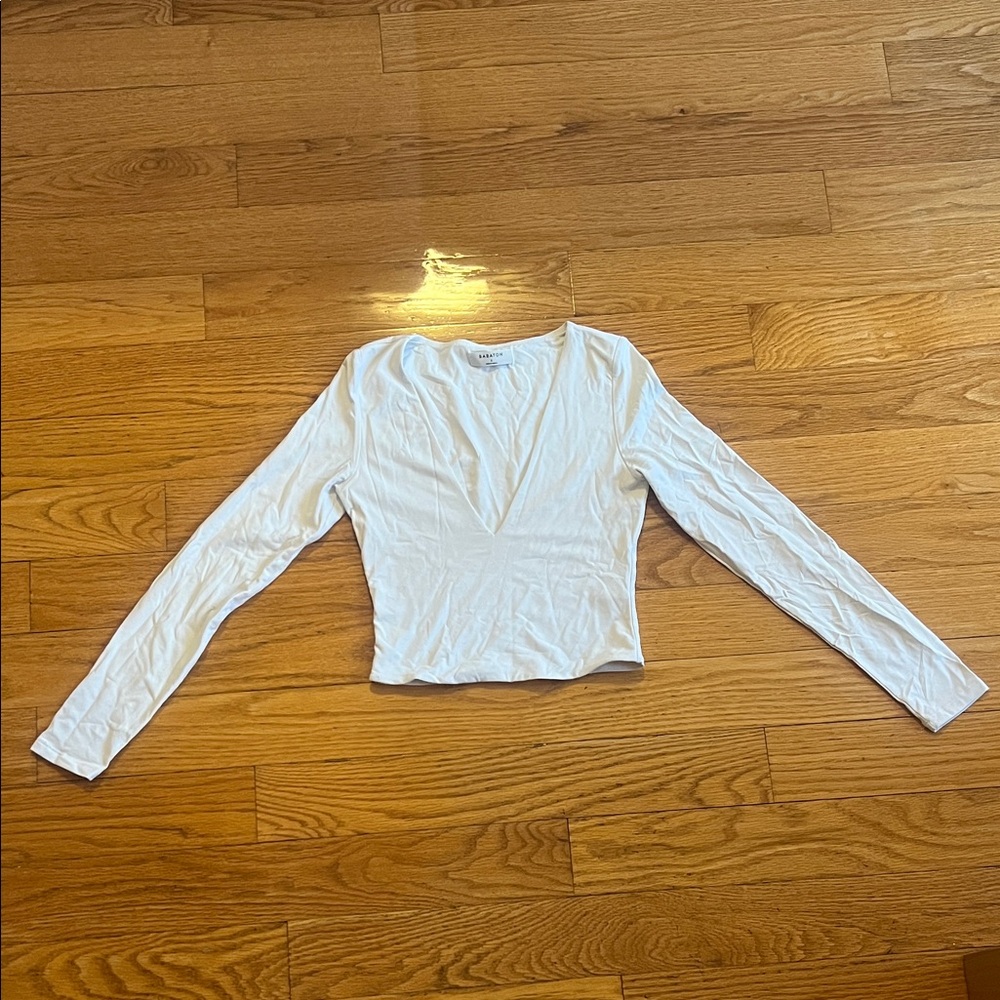 Deep v neck crop top